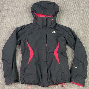 The North Face Hyvent 3 in 1 Jacket Womens Medium Black Pink Boundary Triclimate